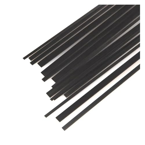 5 Stück 500 mm Carbonstreifen, leichte Carbonplatte, kompatibel mit RC-Modellen, universell(0.5mmx3mm) von LOOwAH