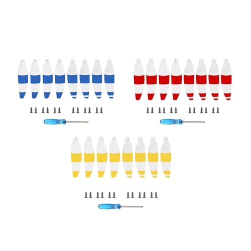 8-teiliges Set 4726 Propeller Kompatibel 2 Drohnen Leichte Propeller Ersatz Flügellüfter Ersatzteile 2 Zubehör Universal(Blue Stripe) von LOOwAH