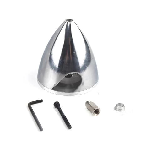 Aluminium-Spinner 2, speziell gebohrter Kegel mit Propelleradapter, kompatibel mit RC-Flugzeugmodellen 1,5/1,75/2/2,25/2,5/2,75/3/3,5/4 Zoll, universell(3.5 inch) von LOOwAH