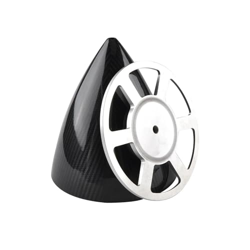 Carbon Cone Spinner 7 Zoll mit Aluminiumplatte, Nein, kompatibel mit RC-Flugzeugen Universal von LOOwAH