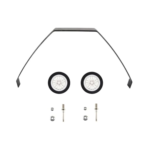 Carbon-Fahrwerkssatz mit Rädern und Achsen for RC-Modellflugzeuge Yak 30E/50E/26CC/50CC/80CC, Stützrahmen-Chassis, universell(80CC) von LOOwAH