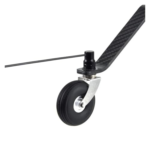 Carbon-Heckfahrwerk-Kit mit Rädern, kompatibel mit 30E 50E 20CC 30CC 50CC 100CC 150CC RC-Modellflugzeug, universell(20CC - A) von LOOwAH