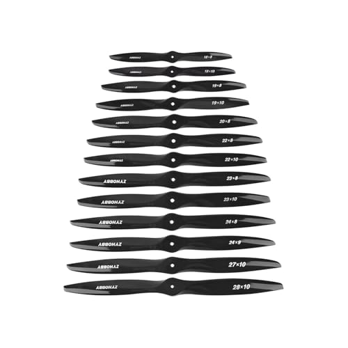 Carbon Propeller 18x08 19X10 20X10 22X10 16X08 17X08 kompatibel mit Öl-Elektro-Modellflugzeugen Universal(18x10) von LOOwAH