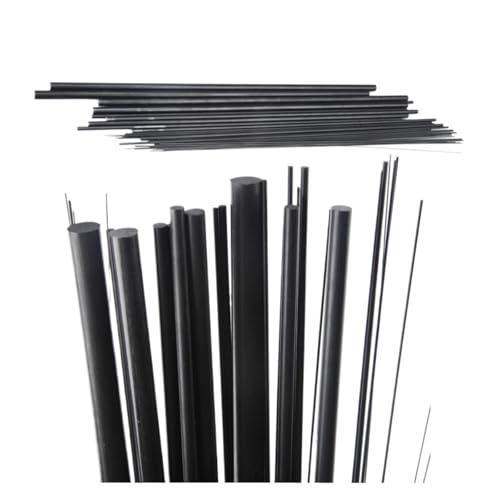 Carbon-Vollstab mit einem Durchmesser von 0,5 mm bis 12 mm, zylindrischer Carbonschaft, kompatibles Modell oder DIY-Universal(4.5mm x 5pcs) von LOOwAH