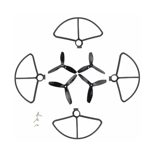 DREI-Blatt Propeller + schutzhülle kompatibel mit B5W 5W Drone ersatzteile Propeller schutzhülle universal(1pcs Box) von LOOwAH