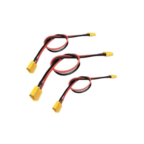 Kompatibel mit 150 mm 300 mm 450 mm XT60 14AWG Stecker-Buchse-Kabelanschluss, weiches Kabel, universell for die Steuerung von Modellflugzeugen(150mm 1pcs) von LOOwAH