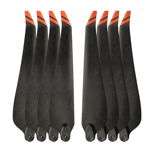 Kompatibel mit 300/M350 RTK 2110 Klappbare Drohnenpropeller, robust, Carbon, Landwirtschaft, Universal(2CW 2CCW Orange) von LOOwAH