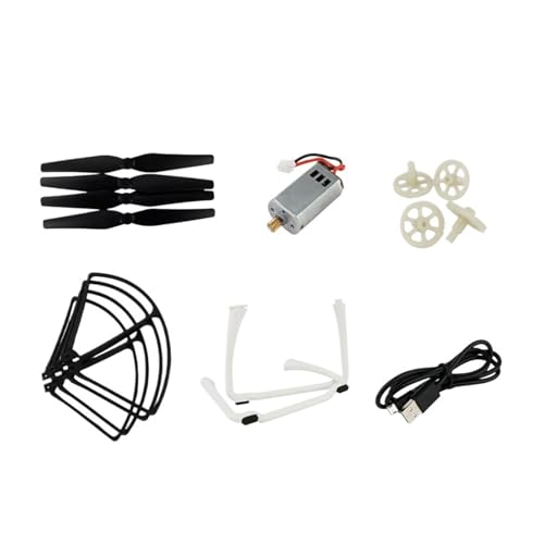 Kompatibel mit S70 S70W RC Quadcopter Drone Zubehör CW CCW Motor Propeller Guard Gear Slide Landing Charger Universal(Black Propeller) von LOOwAH