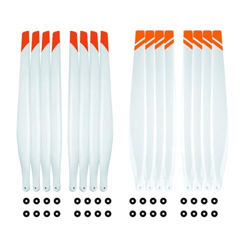 Kompatibel mit T50/T40 Weiß Propeller Carbon Kunststoff CW CCW Landwirtschaft Drone Zubehör Universal(Set of 16 pcs) von LOOwAH