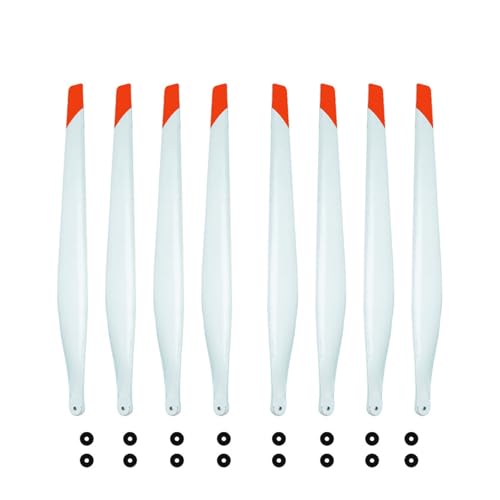 Kompatibel mit T50/T40 Weiß Propeller Carbon Kunststoff CW CCW Landwirtschaft Drone Zubehör Universal(Set of 8 pcs) von LOOwAH