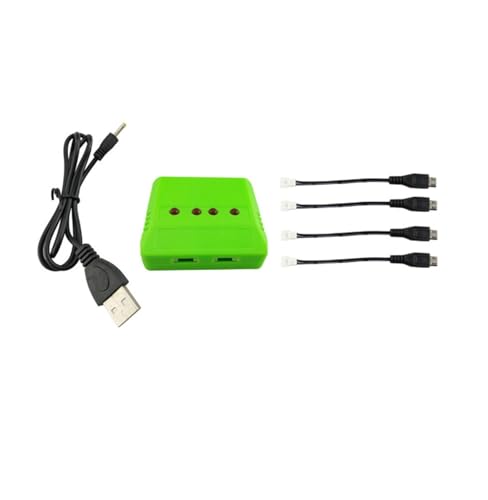 Kompatibel mit XS809 XS809HW XS809W Klappsteuerung Flugzeugzubehör Propellerschutzabdeckung Motorgetriebewellenladegerät Universal(4 in 1 Charger) von LOOwAH