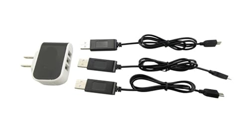 Kompatibel mit XS809 XS809HW XS809W Klappsteuerung Flugzeugzubehör Propellerschutzabdeckung Motorgetriebewellenladegerät Universal(Charger Unit) von LOOwAH