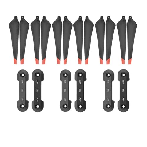 T30 Propeller 3820s Carbon Nylon Faltbarer Propeller Vorwärts- und Rückwärtskompatibel T30 Landwirtschaftliches UAV Propellerzubehör Universal(12pcs with clamp) von LOOwAH