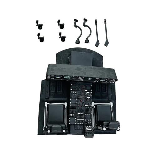Universal-Helikopterrumpf-Ersatzteilluke/Fahrwerk/Cockpit-Kit/LED/Heck, kompatibel mit 500er Größe UH60 RC-Helikoptermodell Universal(Cockpit Set) von LOOwAH