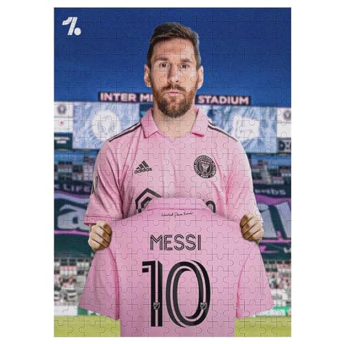 Messi MiamiWooden Puzzles Für Erwachsene 300 Teile Fußballer Puzzle Für Erwachsene 300 Teile Für Familienspiel Teenager Puzzle 300 PCS von LOPUCK