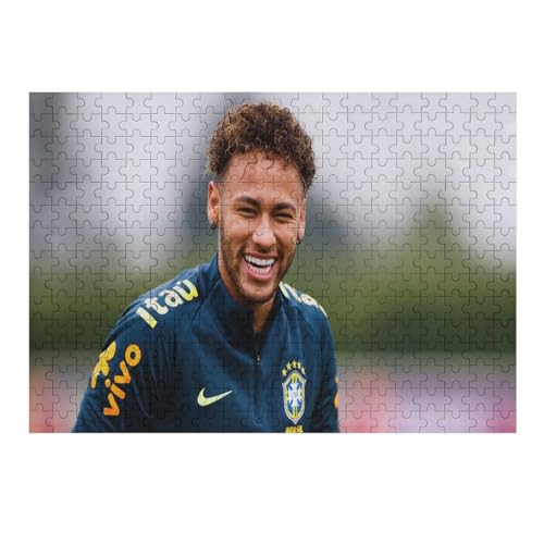 Neymar Erwachsene Puzzles Puzzle 300 Teile Puzzles Soccer Player Puzzle Lernspiel Spielzeug Familiendekoration 300 PCS von LOPUCK
