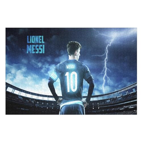 Puzzle Für Erwachsene 1000 Teile Messi Puzzles 1000 Teile Für Erwachsene Soccer Player Wooden Puzzle Für Teenager Puzzlespiel Spielzeuggeschenk 1000 PCS von LOPUCK