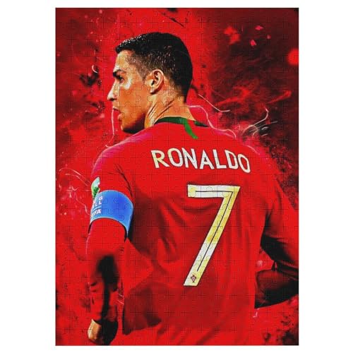 Puzzles 300 Teile Ronaldo Puzzle Erwachsene Puzzle Schwierigkeitsgrad Puzzle Fußballer Puzzles Lernspiel Spielzeug Familie Dekoration 300 PCS von LOPUCK