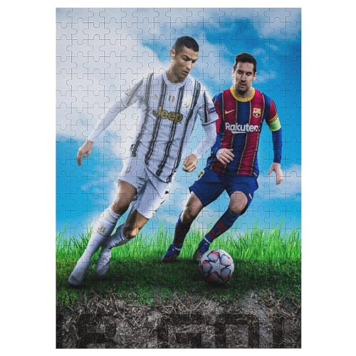Ronaldo Messi 300 Teile Wooden Puzzles Für Erwachsene Puzzles 300 Teile Puzzles Für Erwachsene Puzzle Schwierig Und Herausfordernd 300 PCS von LOPUCK