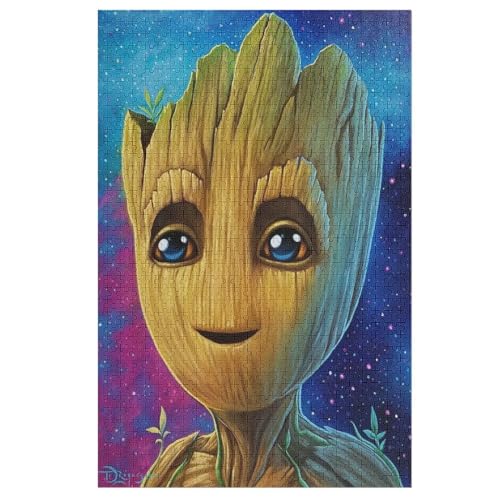 Teens Kids Puzzle Jigsaw 1000 Pieces Jigsaw Groot Jigsaw, Anime-Charaktere Jigsaw Educational Game Toy Family Decoration 1000 PCS von LOPUCK