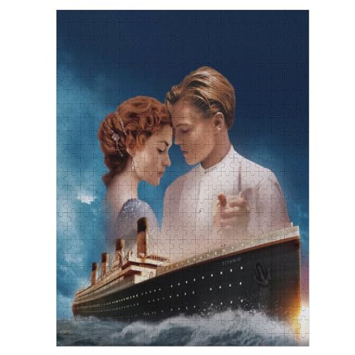 Titanic 500 Teile Wooden Puzzle Erwachsene Kinder Puzzle Schwierigkeitsgrad Puzzles Filmplakat Puzzles Familie Dekoration Lernspielzeug Spiele 500 PCS von LOPUCK