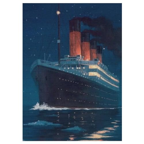 Titanic Puzzles 300 Teile Puzzle Jungen Und Mädchen Puzzle Filmplakat Puzzles Lernspiele Spielzeug Familiendekoration 300 PCS von LOPUCK