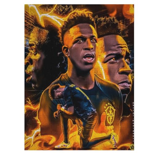 ViniciusWooden Puzzles Für Erwachsene 500 Teile Soccer Player Puzzle Für Erwachsene 500 Teile Für Familienspiel Teenager Puzzle 500PCS (52x38cm) von LOPUCK