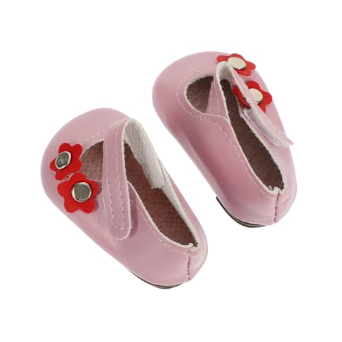 LOPUNER 1 Paar Puppenschuhe mit Blumen PU Material Puppenzubehör für Schuhe für Puppen zur Dekoration Kreativität LOPUNER 1 Paar Puppenschuhe mit Blumen PU Material Puppenzubehör für Schuhe für Puppen zur Dekoration Kreativität von LOPUNER