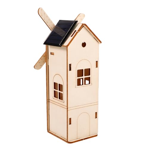 LOPUNER 1 Satz DIY Solar Windmill Spielzeugset Holz Windmühle zum Zusammenbauen für Wissenschaftsprojekt für Kreative Experimente für Bastel und LOPUNER 1 Satz DIY Solar Windmill Spielzeugset Holz Windmühle zum Zusammenbauen für Wissenschaftsprojekt für Kreative Experimente für Bastel und von LOPUNER