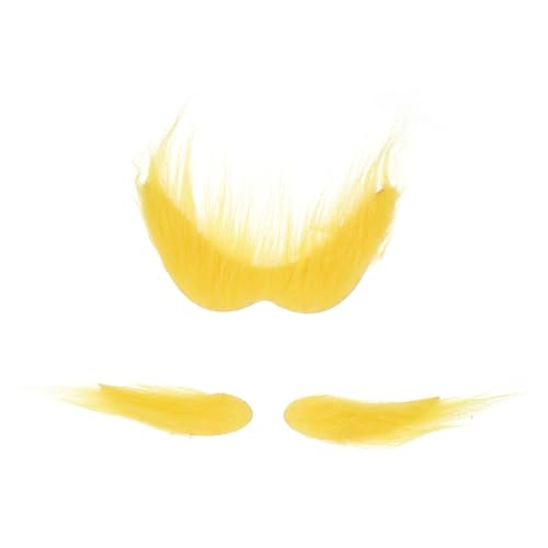 LOPUNER 1 Satz Gelbe Fake Augenbrauen und Bart für Cosplay Selbstklebendes Kostümzubehör für Halloween Partys und Bühnenaufführungen für Großvater Looks LOPUNER 1 Satz Gelbe Fake Augenbrauen und Bart für Cosplay Selbstklebendes Kostümzubehör für Halloween Partys und Bühnenaufführungen für Großvater Looks von LOPUNER