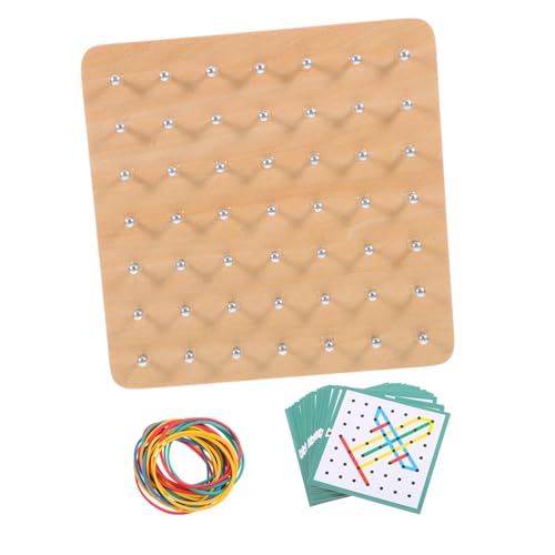 LOPUNER 1 Satz Geoboard Holzspielzeug für Mathematische Lernhilfe Geometrische Formen Puzzle Educational Toy für Kreative Gestaltung und Motorische Fähigkeiten für Schule und Reisen LOPUNER 1 Satz Geoboard Holzspielzeug für Mathematische Lernhilfe Geometrische Formen Puzzle Educational Toy für Kreative Gestaltung und Motorische Fähigkeiten für Schule und Reisen von LOPUNER