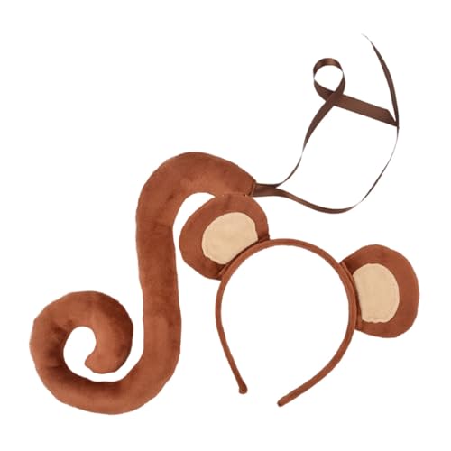 LOPUNER 1 Satz Kostüm Affen Set mit Stirnband und Teiliges Zubehör für Dschungelpartys Tierkostüm Cosplay für Erwachsene Weiche Materialien für Komfortables Tragen LOPUNER 1 Satz Kostüm Affen Set mit Stirnband und Teiliges Zubehör für Dschungelpartys Tierkostüm Cosplay für Erwachsene Weiche Materialien für Komfortables Tragen von LOPUNER