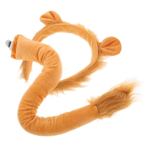 LOPUNER 1 Satz Löwenbekleidungszubehör Ohren und Kostüm Pelztierkostüm Löwen Stirnband Party Thema Tier-Cosplay-Versorgung Tier-Cosplay-Kostüm pelziges Tierohr Hellbraun LOPUNER 1 Satz Löwenbekleidungszubehör Ohren und Kostüm Pelztierkostüm Löwen Stirnband Party Thema Tier-Cosplay-Versorgung Tier-Cosplay-Kostüm pelziges Tierohr Hellbraun von LOPUNER