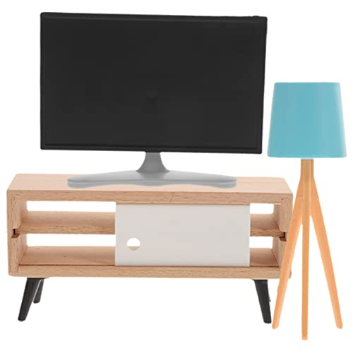 LOPUNER 1 Satz Miniatur Fernseher Modell Teiliges Puppenhaus Zubehör mit Tv Schrank und Tischlampe für Wohnzimmer und Schlafzimmer Dekoration für Kreative DIY Projekte und Miniatur LOPUNER 1 Satz Miniatur Fernseher Modell Teiliges Puppenhaus Zubehör mit Tv Schrank und Tischlampe für Wohnzimmer und Schlafzimmer Dekoration für Kreative DIY Projekte und Miniatur von LOPUNER