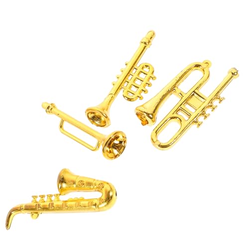 LOPUNER 1 Satz Modell des klassischen Instruments Flöte Miniatur kleines klassisches Instrument Mini-Musikinstrument-Requisite Puppenhaus-Instrument Mini-Instrument Golden LOPUNER 1 Satz Modell des klassischen Instruments Flöte Miniatur kleines klassisches Instrument Mini-Musikinstrument-Requisite Puppenhaus-Instrument Mini-Instrument Golden von LOPUNER