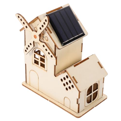 LOPUNER 1 Satz Solar Windmill DIY Experiment Kit für Selbstmontage Wissenschaftsinteresse und Hand Auge Koordination für Jungen von LOPUNER