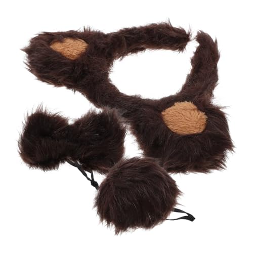 LOPUNER 1 Satz Tierkostüm mit Bärenohren Haarreif und Fliege Flauschige Cosplay Accessoires für Partys Karneval und Halloween Wiederverwendbar und Bequem für Erwachsene LOPUNER 1 Satz Tierkostüm mit Bärenohren Haarreif und Fliege Flauschige Cosplay Accessoires für Partys Karneval und Halloween Wiederverwendbar und Bequem für Erwachsene von LOPUNER