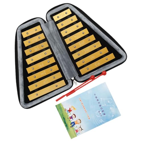 LOPUNER 1 Satz Tragbares Xylophon Musikspielzeug Percussion Instrument mit Aluminium Leicht und Sicher für Kreative und Musikalische Entwicklung von LOPUNER