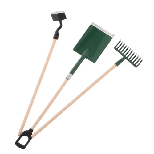LOPUNER 1satz Miniatur Gartenwerkzeug Set Für Teiliges Set Mit Schaufel Rechen Und Hacke Robustem Für Sukkulenten Und Gartenpflege Für Kreative Dekoration Und Spielvergnügen von LOPUNER