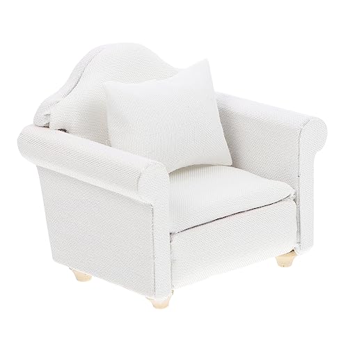 LOPUNER 1 Stück Mini Sofa mit Kissen Weißer Europäischer Stil für Puppenhaus für Miniaturmodelle Wohnzimmer Szene Personen Sofa Dekorative Möbel LOPUNER 1 Stück Mini Sofa mit Kissen Weißer Europäischer Stil für Puppenhaus für Miniaturmodelle Wohnzimmer Szene Personen Sofa Dekorative Möbel von LOPUNER
