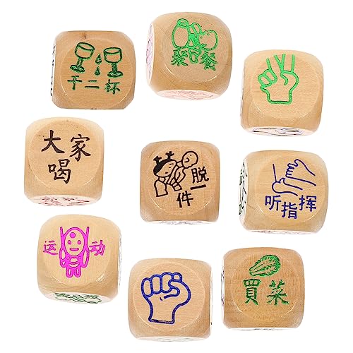 LOPUNER 10 Stück Kleine Holzspielwürfel Bunte Handgefertigte Würfel für Brettspiele Partyspiele und Ktv Interaktion für Familien und Freunde LOPUNER 10 Stück Kleine Holzspielwürfel Bunte Handgefertigte Würfel für Brettspiele Partyspiele und Ktv Interaktion für Familien und Freunde von LOPUNER