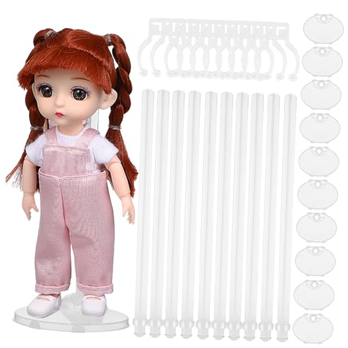 LOPUNER 10 Stück Puppenständer aus Kunststoff Stabiler Puppenhalter für Figuren Einfach zu Verwenden für Sammler Sicheren Präsentation LOPUNER 10 Stück Puppenständer aus Kunststoff Stabiler Puppenhalter für Figuren Einfach zu Verwenden für Sammler Sicheren Präsentation von LOPUNER