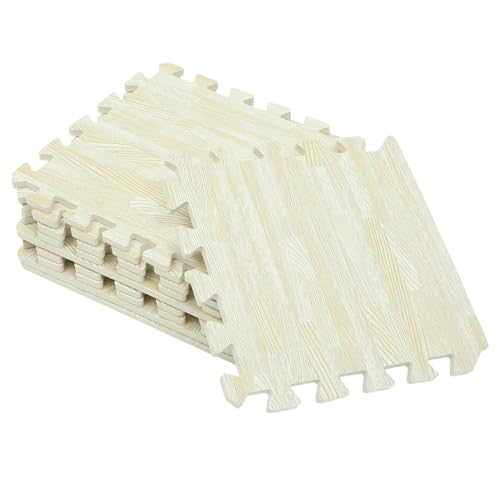 LOPUNER 10 Stück Teiliges Set Holzmaserung Krabbelmatte für Junge Mädchen Eva Schaumstoff Puzzlematten für Kinderzimmer Sicher und Langlebig Waschbar und Wiederverwendbar LOPUNER 10 Stück Teiliges Set Holzmaserung Krabbelmatte für Junge Mädchen Eva Schaumstoff Puzzlematten für Kinderzimmer Sicher und Langlebig Waschbar und Wiederverwendbar von LOPUNER