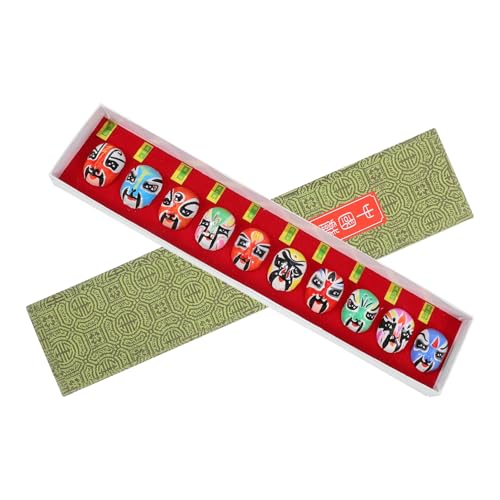 LOPUNER 10 Stück Teiliges Traditioneller Miniatur Peking Masken aus Handgefertigte Chinesische Dekorationen Kunstvolle Ornamente für Zuhause oder Büro Leicht und Tragbar LOPUNER 10 Stück Teiliges Traditioneller Miniatur Peking Masken aus Handgefertigte Chinesische Dekorationen Kunstvolle Ornamente für Zuhause oder Büro Leicht und Tragbar von LOPUNER