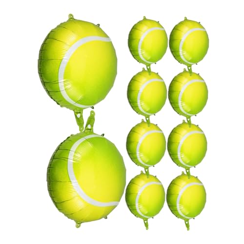 LOPUNER 10 Stück Tennisballon Spielballon Geburtstagsfeierdekorationen Klein Kind Party Farbe Sport Groß Ö Tennisball-ballon Geburtstagsversorgung Aluminiumfolie Grün LOPUNER 10 Stück Tennisballon Spielballon Geburtstagsfeierdekorationen Klein Kind Party Farbe Sport Groß Ö Tennisball-ballon Geburtstagsversorgung Aluminiumfolie Grün von LOPUNER