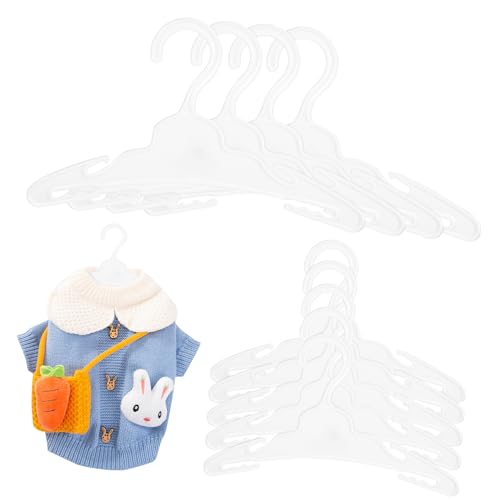 LOPUNER 12 Stück Puppenkleiderbügel Mini Kleiderbügel für Puppenschränke Langlebig und Funktional für Puppenhaus Zubehör Weiß aus Robustem Kunststoff LOPUNER 12 Stück Puppenkleiderbügel Mini Kleiderbügel für Puppenschränke Langlebig und Funktional für Puppenhaus Zubehör Weiß aus Robustem Kunststoff von LOPUNER