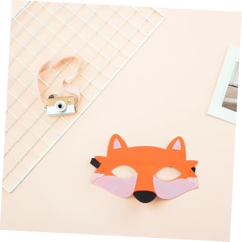 LOPUNER 12 Stück Teiliges Halloween Wolf Maske aus Leichtem Atmungsaktivem Vliesstoff Halbgesichtige Tiermaske für Cosplay Maskenball Party und Bühnenauftritte von LOPUNER