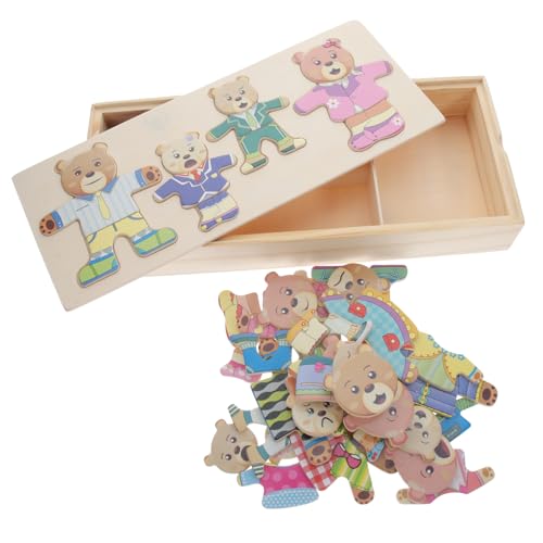LOPUNER 1Satz Holzpuzzle Tierwechselspielzeug für Bärenmotiv Pädagogisches Montessori Kreativität und Hand Auge Koordination Robust und Leicht LOPUNER 1Satz Holzpuzzle Tierwechselspielzeug für Bärenmotiv Pädagogisches Montessori Kreativität und Hand Auge Koordination Robust und Leicht von LOPUNER
