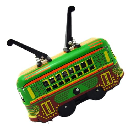 LOPUNER 1Stück Tramcar Aufzieh aus Hochwertigem Eisenmaterial für Fördert Frühes Lernen und Eltern Interaktion und Langlebig für Kreative von LOPUNER
