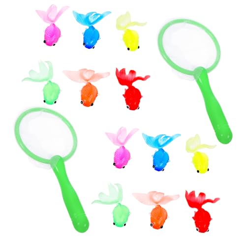 LOPUNER 2 Sätze Angelspiel Set Simulation Goldfisch Modell mit Goldfischen und Farben Zufällig für Badewanne und Gartenaktivitäten Zufällige Farbe LOPUNER 2 Sätze Angelspiel Set Simulation Goldfisch Modell mit Goldfischen und Farben Zufällig für Badewanne und Gartenaktivitäten Zufällige Farbe von LOPUNER